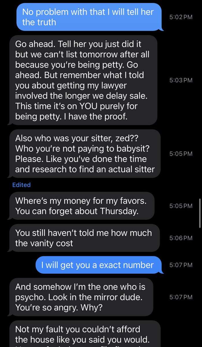 Tegzzen's tweet photo. Can someone explain this situation to me. Part-2 #exwife #Divorce #texting https://t.co/awjhTs6Y5J