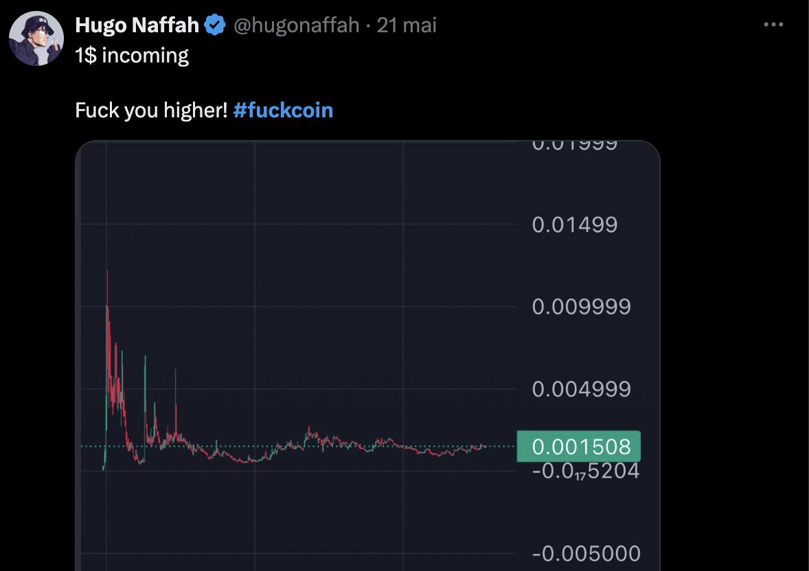 Almost 10x already, here is why #fuckcoin is the new WIF:

Billions coded 🧵