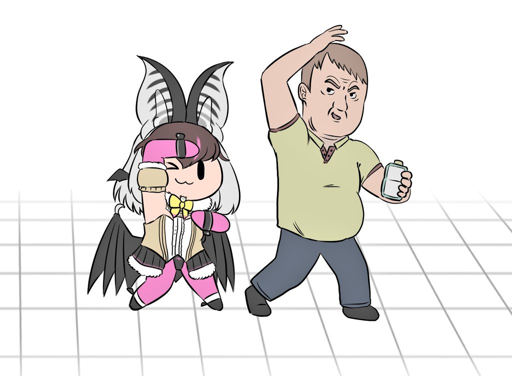 忌々しい日差しみてぇなダンス #うさこぱとろーる #うさこペイント