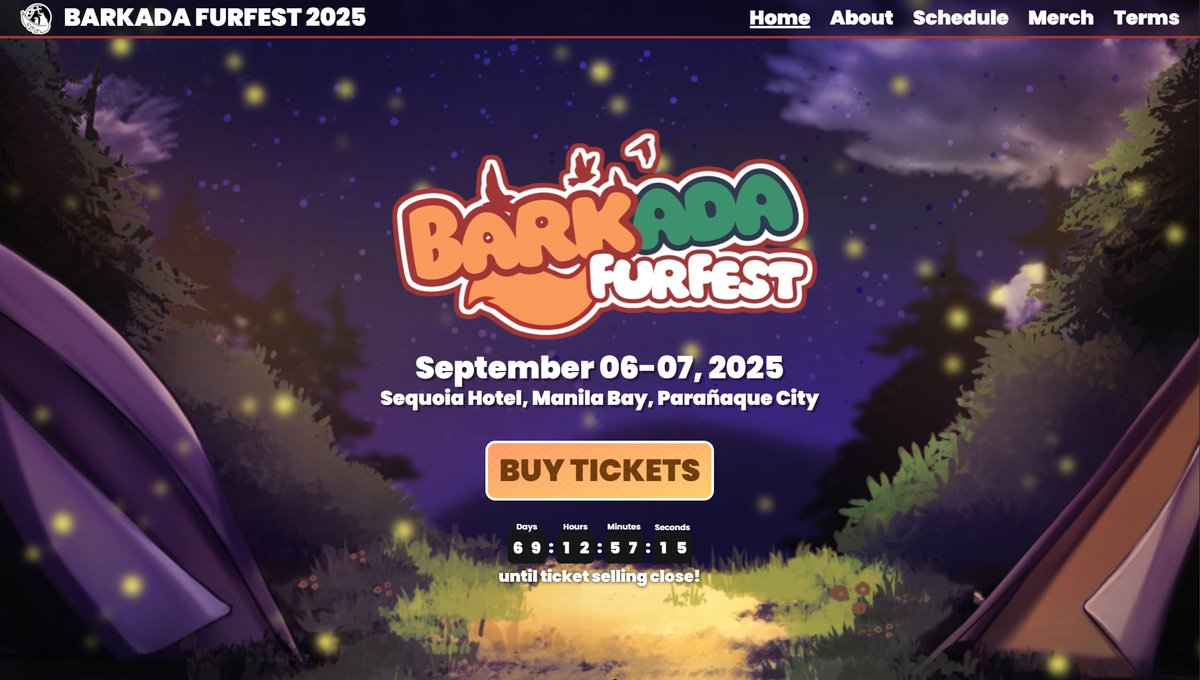NoodleSushi (@noodle_sushi) on Twitter photo Fun fact! Did you know the background of the <a href="/BarkadaCon/">BARKADA FURFEST</a> website changes depending on the time of day? :3c
Beautiful backgrounds were made possible by <a href="/SnivyYT/">✿kuyaskye.bsky.social✿</a>! Fun fact! Did you know the background of the <a href="/BarkadaCon/">BARKADA FURFEST</a> website changes depending on the time of day? :3c
Beautiful backgrounds were made possible by <a href="/SnivyYT/">✿kuyaskye.bsky.social✿</a>!