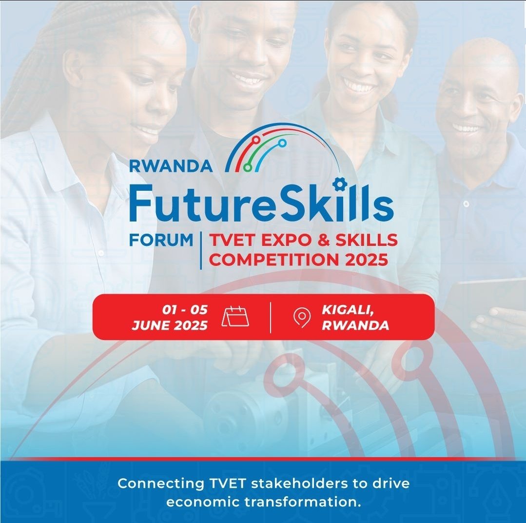 🎉 Join us for the #TVETExpo2025 &amp; #SkillsCompetition2025 at Camp Kigali!
Experience a vibrant celebration of skills, passion, and the future of work in an exciting and interactive environment.

Don’t miss it!! Hands-on Technology and innovation await you!🔥 #NanjyendiTVET