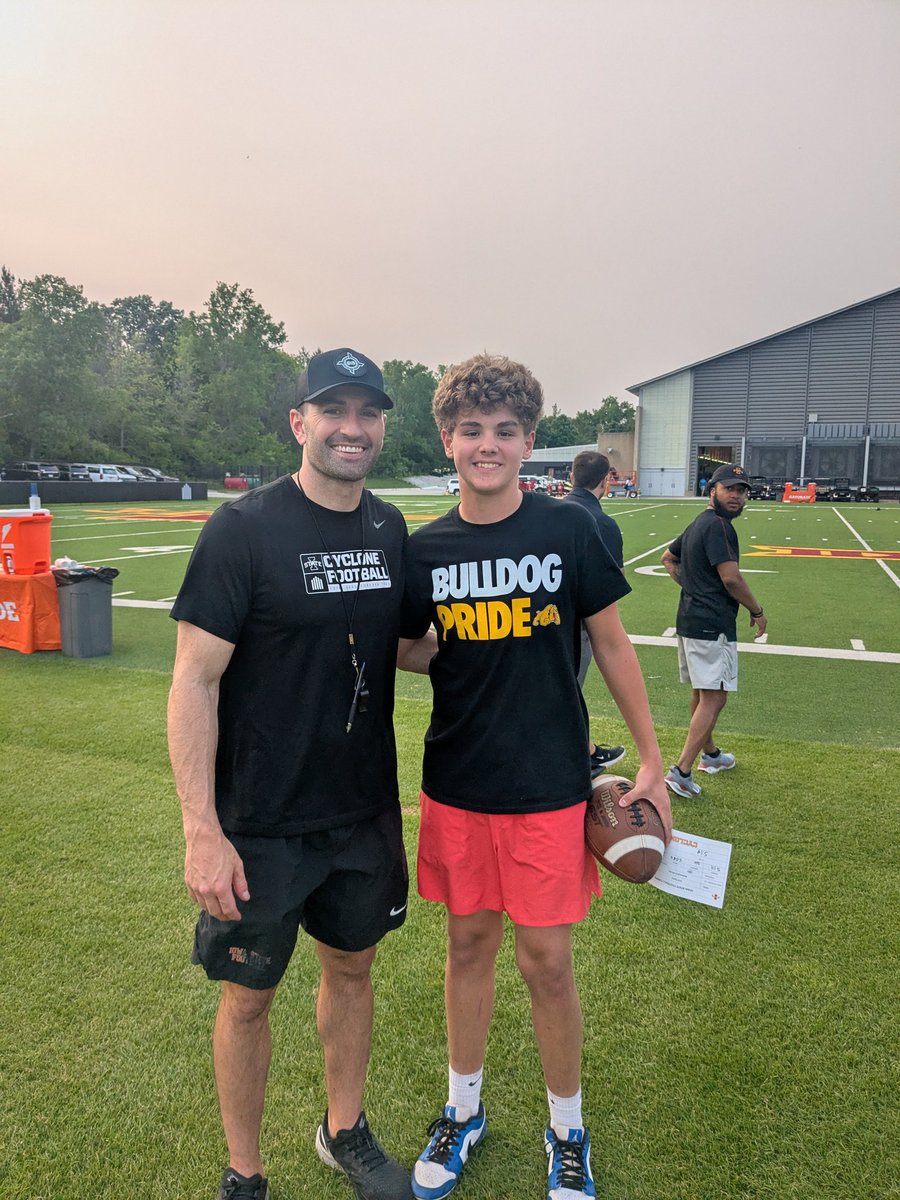 Koltdavis5's tweet image. Had a Great first college camp at Iowa State. Thanks for chatting with me @CoachJWaters I hope to get back to Ames soon. @BETTfootball @RipCity7on7 @PrepRedzoneIA