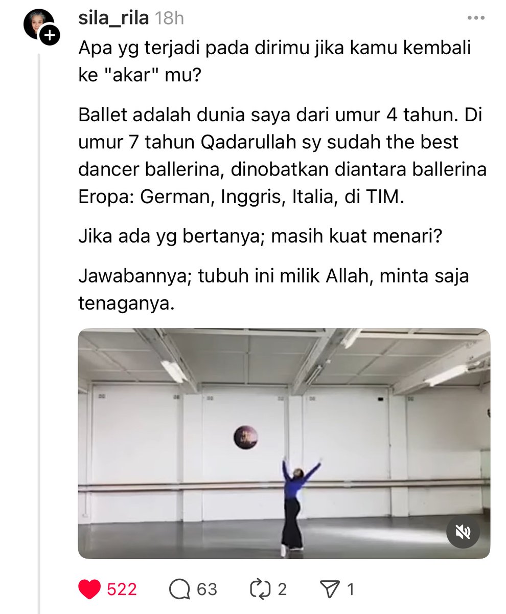 “tubuh ini milik Allah, minta saja tenaganya”

what a beautiful reminder.