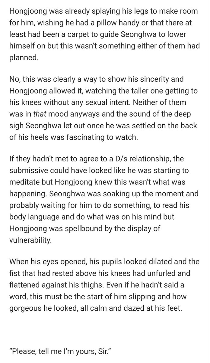 Chapter 4 – Best moments

SH opening up about his traumatic first contract hurted so bad 🥺 thankfully Jccngie will take care of him like he deserves it of from now on 🥺

(Fic is Caress me with pain by <a href="/aktfeathers/">Zaa ✨ 109.4k</a> 🫶🏻)

archiveofourown.org/works/65216980