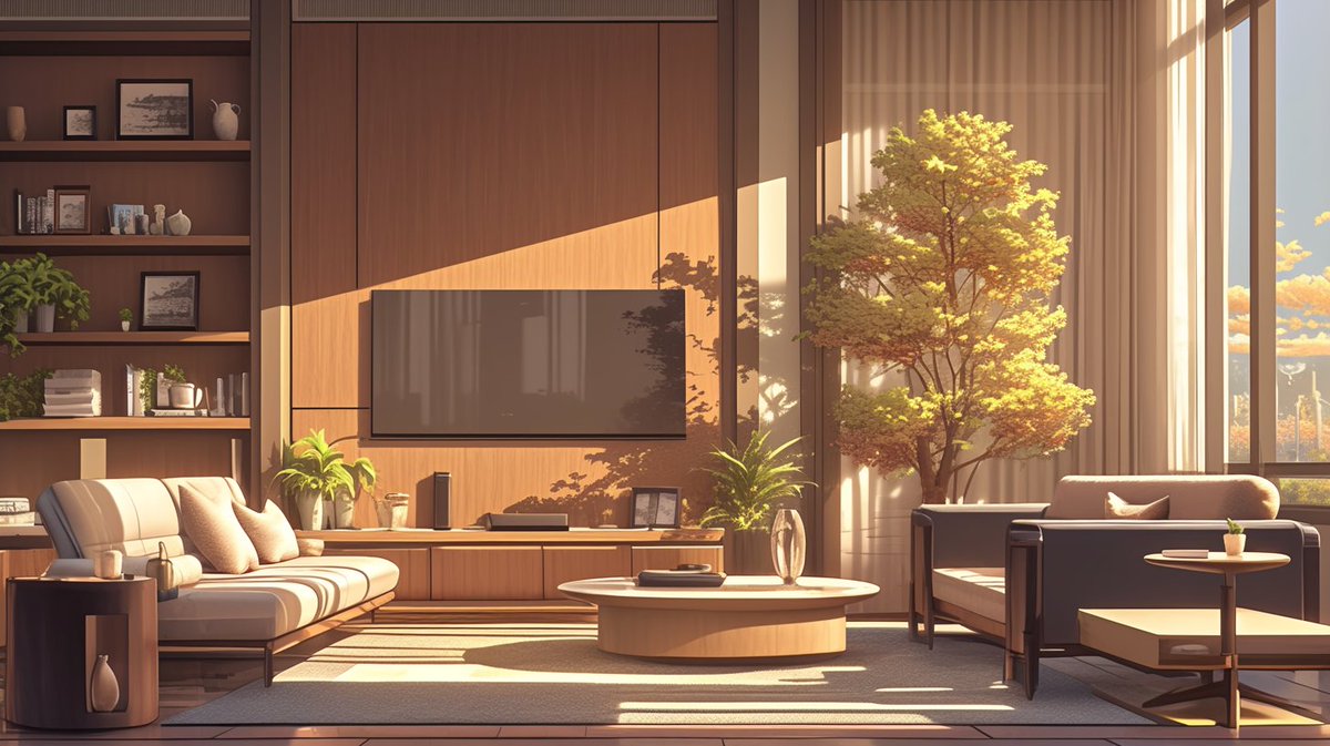 🤍背景無料配布｜16:9

「モダンな部屋」

サムネ・配信・TRPG等にぜひどうぞ！
使用報告不要です♡

#まいにちなちゃフリ素 #フリー素材 #背景素材
🤍利用規約：sozaiya-create.booth.pm/items/5511320