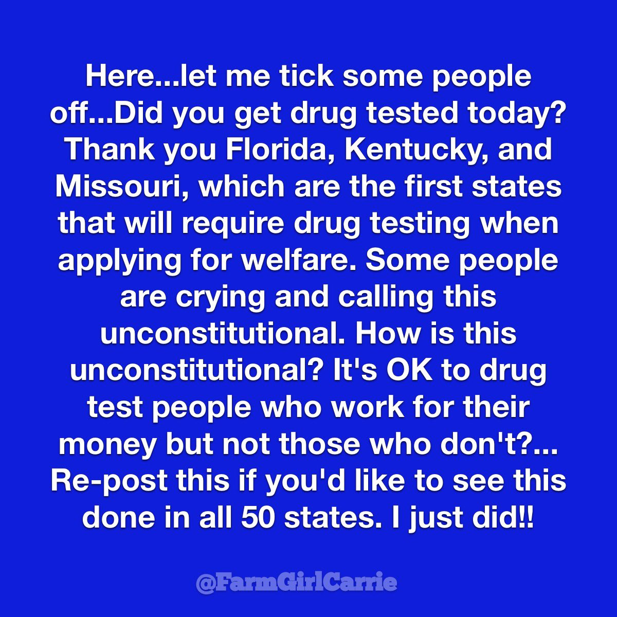 All 50 States, Agreed?