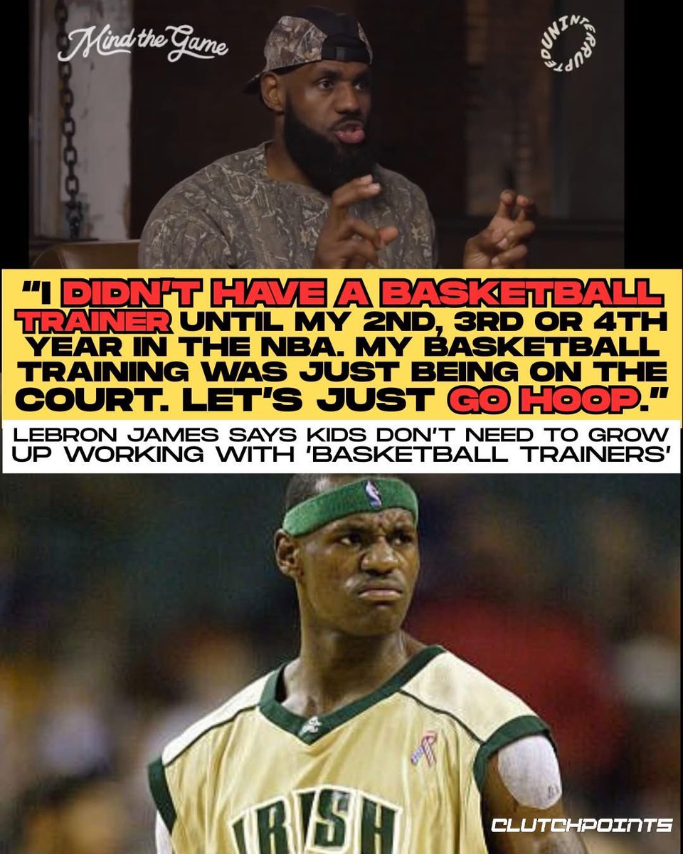 LeBron James learned the game with just a hoop, a dream, and unmatched hunger.

Built different since day one 👑

(via <a href="/mindthegamepod/">Mind the Game</a>)
