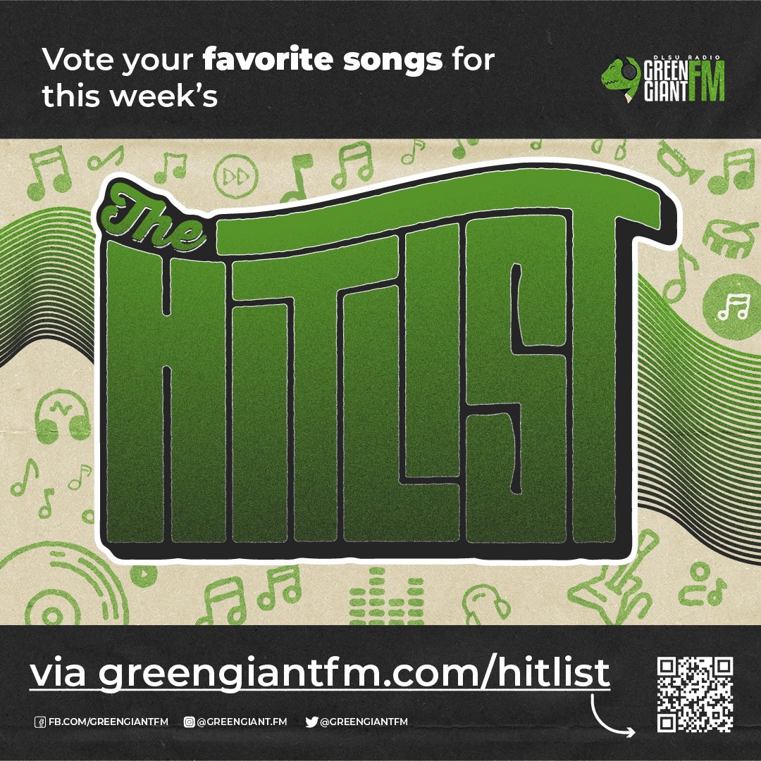 It's time to pump up the volume! 🎚️

Don't miss out on having the best hits from your playlist sit at the top of #TheGGHitlist via greengiantfm.com/hitlists

Pub by Jao Orbase 
Copy by Monique Luga