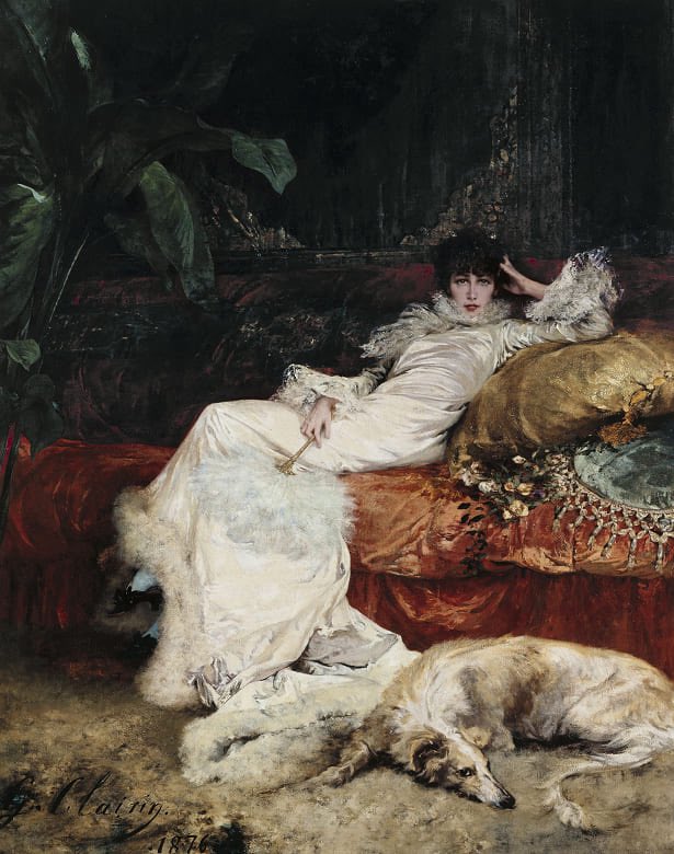 Bon dia
Retrat de Sarah Bernhardt, 1876
Georges Jules Victor Clairin