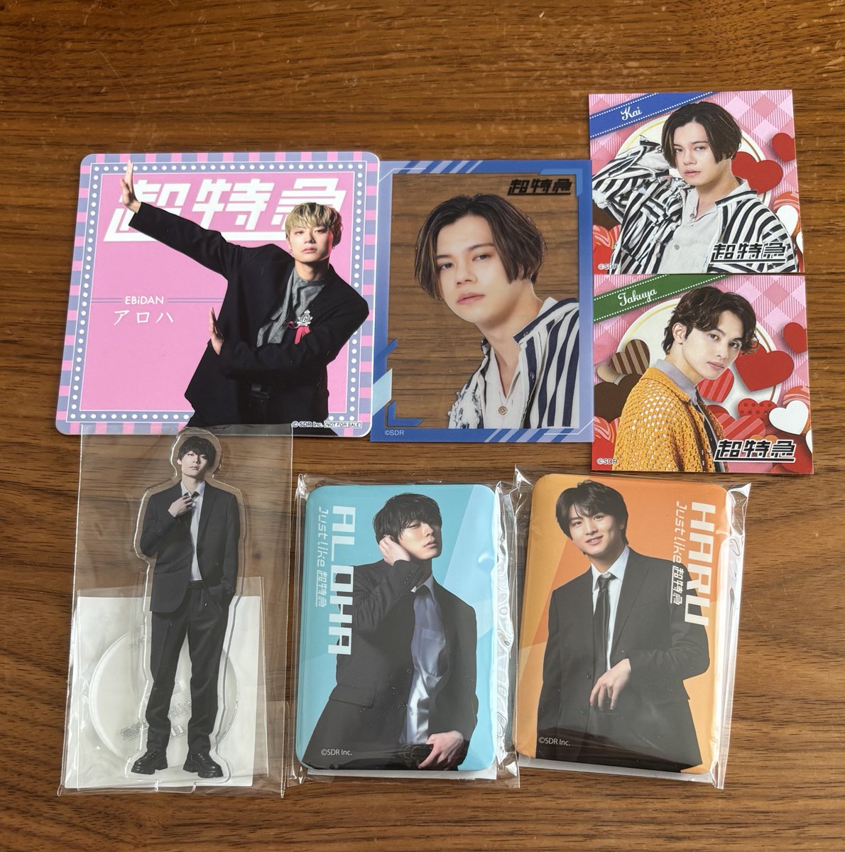 超特急 生写真 トレカ ステッカー くじラック アクスタ 缶バッジ 過去グッズ 交換 買取

譲：画像（カイ、タクヤ、マサヒロ、アロハ、ハル）
求：ユーキ、タカシ関連なんでも &gt; 買取
未所持のものを求めているため画像ご提示ください。

bio記載の現場または郵送でのお取引
お気軽にお声掛けください。