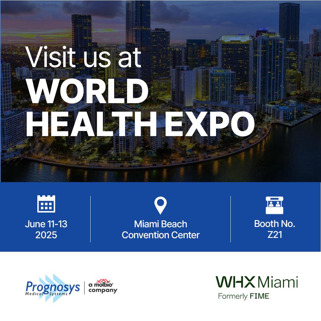 Prognosys_info's tweet image. Experience Innovation in Medical Imaging Equipment with Prognosys Medical Systems at WHX Miami 2025!
Join us to explore our PRORAD range of digital imaging systems. See you there!
📍 Booth Z21 | Miami Beach Convention Center
📅 June 11-13, 2025
#WHXMiami2025 #PROGNOSYS #PRORAD