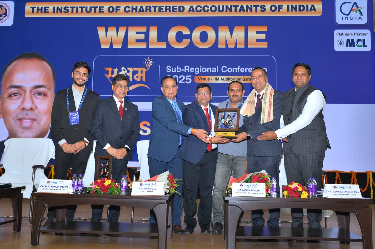 ca_ssanghi's tweet image. Honoured to be part of the Sub-Regional Conference at IIM Sambalpur—an inspiring effort by Sambalpur, Jharsuguda &amp;amp; Rourkela branches of EIRC-ICAI. Privileged by the presence of Prof. Jaiswal, Shri Tripathy &amp;amp; Shri Dharmendra Pradhan. #ICAI #EIRC #IIMSambalpur