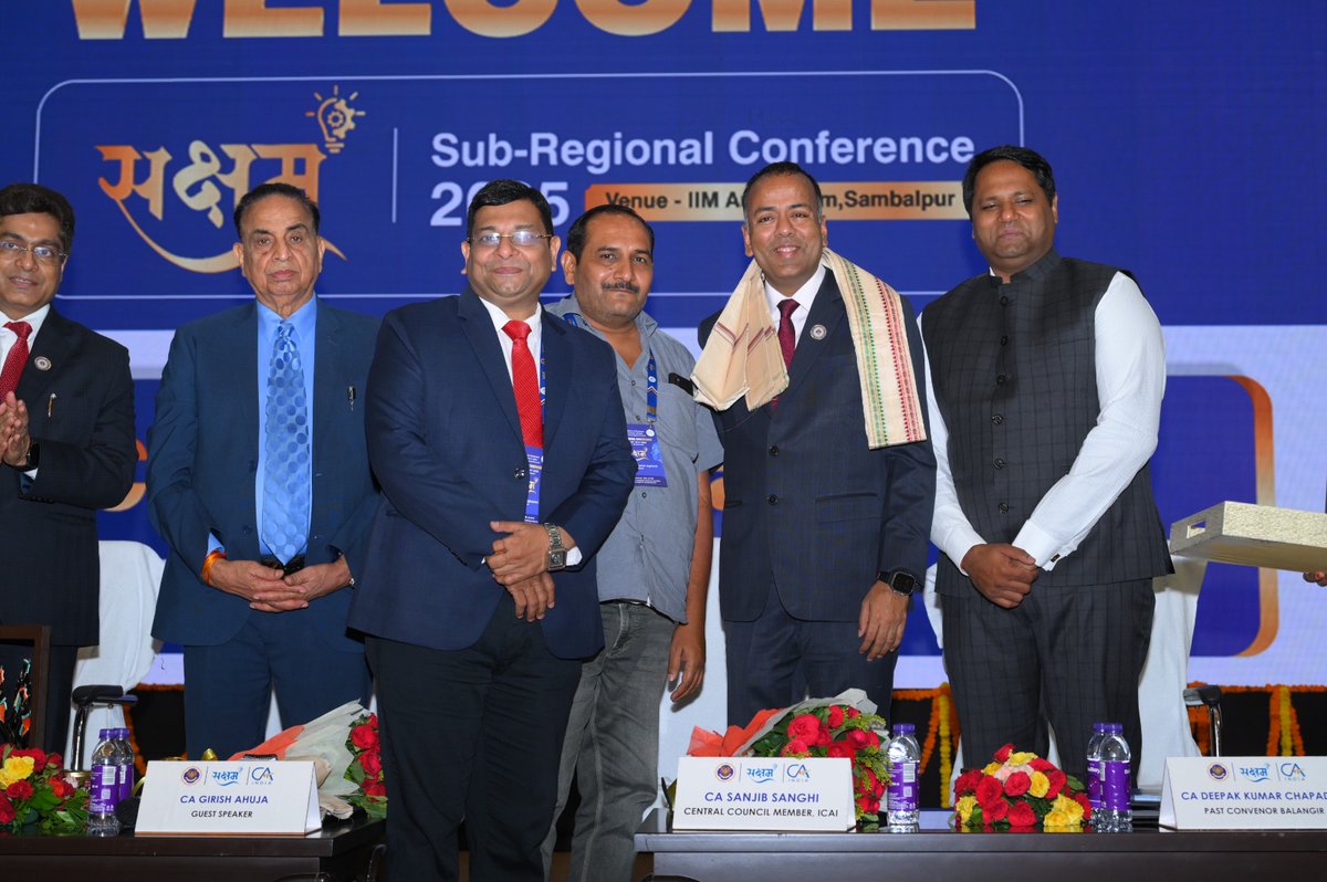 ca_ssanghi's tweet image. Honoured to be part of the Sub-Regional Conference at IIM Sambalpur—an inspiring effort by Sambalpur, Jharsuguda &amp;amp; Rourkela branches of EIRC-ICAI. Privileged by the presence of Prof. Jaiswal, Shri Tripathy &amp;amp; Shri Dharmendra Pradhan. #ICAI #EIRC #IIMSambalpur