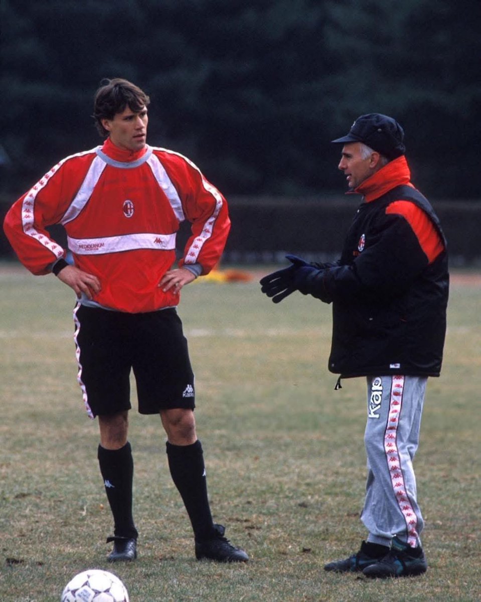 #MarcoVanBasten and #ArrigoSacchi 
#ACMilan (1988).