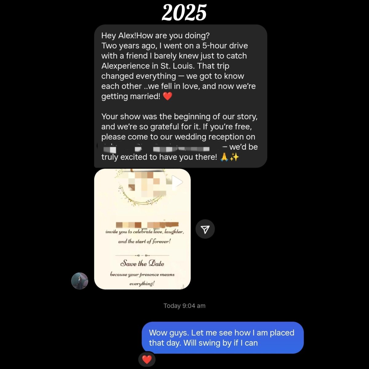 A peculiar love story this morning in the inbox. A new tagline for ALEXPERIENCE, 

ALEXPERIENCE bringing hearts together 💕

OTT release soon! 🥰🙏