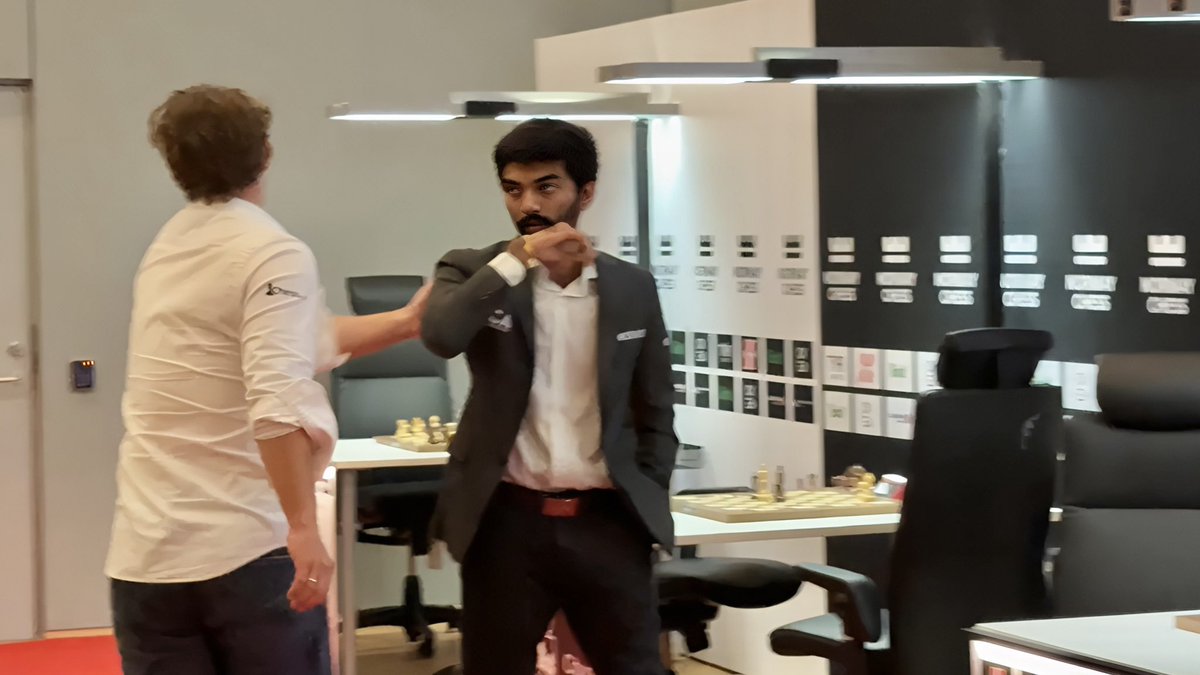 Because Maa said to become a good human being.

The story of a world chess champion.
<a href="/MagnusCarlsen/">Magnus Carlsen</a> <a href="/NorwayChess/">Norway Chess</a> <a href="/DGukesh/">Gukesh D</a>