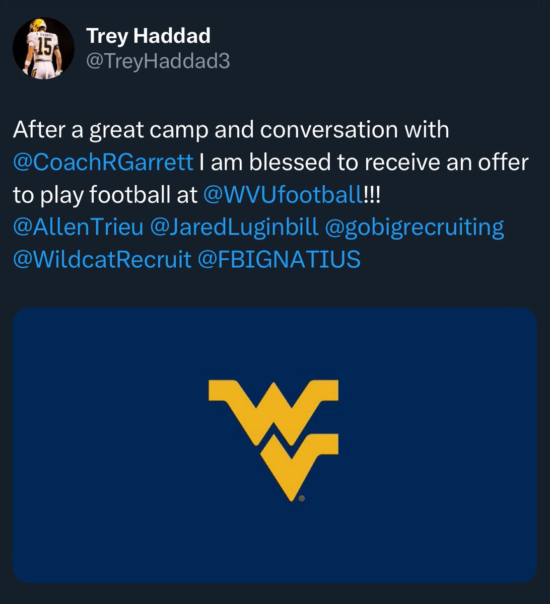 Drew Haddad (@uncledrew_ub16) on Twitter photo Super proud of you <a href="/TreyHaddad3/">Trey Haddad</a> !! It’s just the beginning. Keep up the great work on and off the field ! #AMDG Super proud of you <a href="/TreyHaddad3/">Trey Haddad</a> !! It’s just the beginning. Keep up the great work on and off the field ! #AMDG