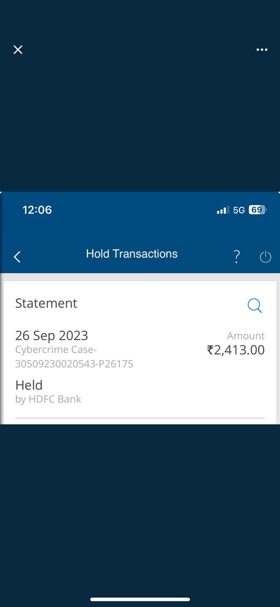 Mahima01088788's tweet photo. @HDFC_Bank Yesterday my Account debit cyber fraud money my account still debit freeze my resolve my problem my account hold  2 and haf years I am sumit all poof.. @RBI @narendramodi @HDFCBank_Cares https://t.co/RD9HXYJ57y