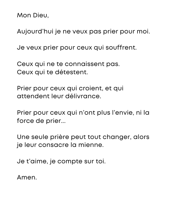 LaBiblesurlenet's tweet photo. Prions pour notre prochain https://t.co/b14KyIMpZz