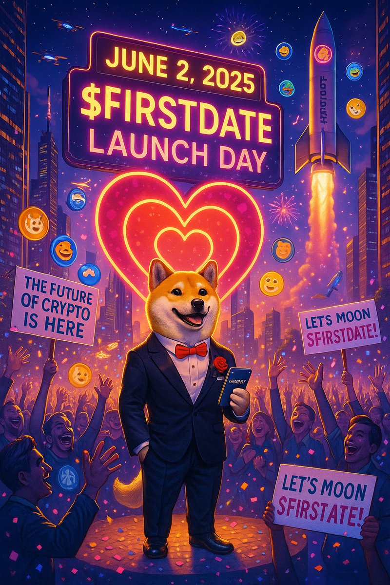 FIRSTDATECOIN's tweet image. LAUNCHING TODAY🚀
GET READY FOR NEXT 1000X GEM:
DONT LATE ON $FIRSTDATE😊😻:
#FIRSTDATE
#MemeCoinSeason
#DogeApproved
#CryptoLoveStory
#PumpFunLaunch
#Solana
