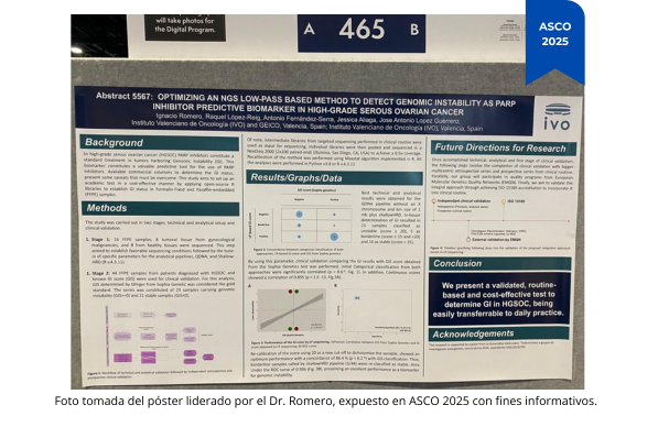Oncobites.tv (@oncobitestv) on Twitter photo 🧬 #ASCO25 | Nueva prueba NGS para cáncer de ovario
El Dr. Ignacio Romero <a href="/IovanceBio/">Iovance Biotherapeutics</a> presentó una herramienta low-pass para detectar inestabilidad genómica en HGSOC.
💡 ¿Una vía más accesible para identificar candidatas a inhibidores PARP?
📲 Conoce más aquí 👉 🧬 #ASCO25 | Nueva prueba NGS para cáncer de ovario
El Dr. Ignacio Romero <a href="/IovanceBio/">Iovance Biotherapeutics</a> presentó una herramienta low-pass para detectar inestabilidad genómica en HGSOC.
💡 ¿Una vía más accesible para identificar candidatas a inhibidores PARP?
📲 Conoce más aquí 👉