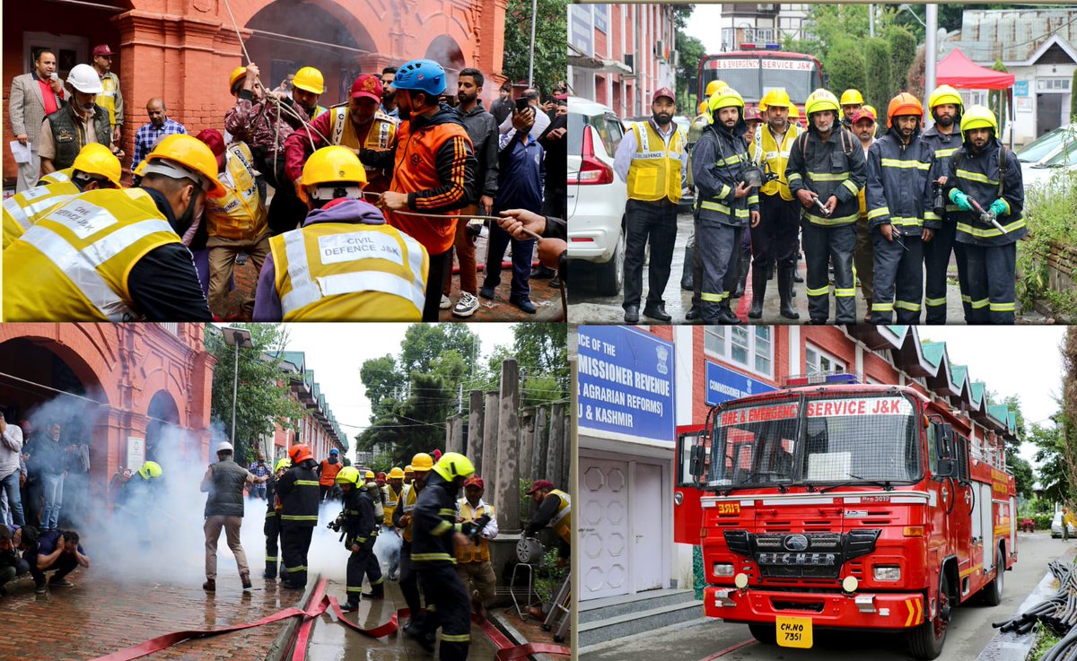 raheumeedjk's tweet photo. Mock drills under #OperationShield were conducted across Kashmir valley on Saturday to test and strengthen the preparedness for emergency situations. https://t.co/W7Q2KAX4fz