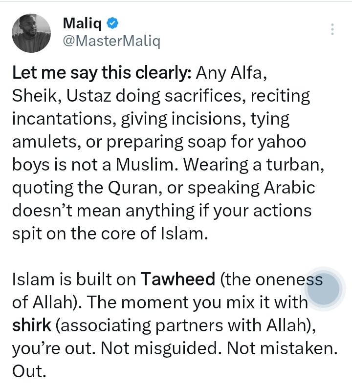 Dear <a href="/muslimsconnect0/">Muslims Connect</a>,

I made over 5 posts yesterday.

I praised the Nigerian Army that rose up and took down Abu Fatima a terr0r!st leader. You said nothing.

I condemned a masquerade storming a mosque and threatening Muslims during prayer. Not a word from you.

I warned