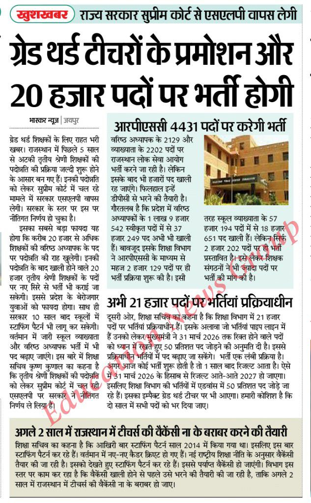 Bhupender Kumar Swami (@bhupendrswami) on Twitter photo माननीय, इन पदों में से व्याख्याता विशेष शिक्षा के 1500, द्वितीय श्रेणी विशेष शिक्षकों के 2000, तृतीय श्रेणी विशेष शिक्षकों के 5000 पदों पर डीपीसी व भर्ती करने की कृपा करें।
अखिल राजस्थान विशेष शिक्षक संघ <a href="/BhajanlalBjp/">Bhajanlal Sharma</a> <a href="/madandilawar/">Madan Dilawar</a> <a href="/RajCMO/">CMO Rajasthan</a> <a href="/rajeduofficial/">Dept of Education, Rajasthan</a> <a href="/AshishModiIAS/">Ashish Modi</a> माननीय, इन पदों में से व्याख्याता विशेष शिक्षा के 1500, द्वितीय श्रेणी विशेष शिक्षकों के 2000, तृतीय श्रेणी विशेष शिक्षकों के 5000 पदों पर डीपीसी व भर्ती करने की कृपा करें।
अखिल राजस्थान विशेष शिक्षक संघ <a href="/BhajanlalBjp/">Bhajanlal Sharma</a> <a href="/madandilawar/">Madan Dilawar</a> <a href="/RajCMO/">CMO Rajasthan</a> <a href="/rajeduofficial/">Dept of Education, Rajasthan</a> <a href="/AshishModiIAS/">Ashish Modi</a>
