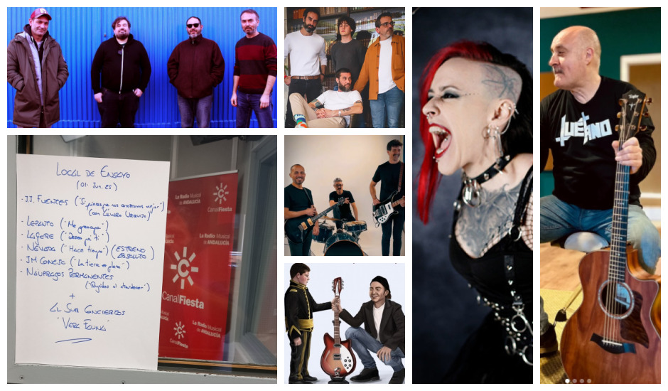 's tweet image. Aquí shorturl.at/oZk0P llevas el @LocalDeEnsayo  emitido anoche (01-J) en @canalfiesta , con la música de @JJFuentesMusic , @Lepantomusic , #LaGore, el ESTRENO ABSOLUTO de lo nuevo de #Nevada @florynata , #JMConejo y #NáufragosPermanentes + @AlsurConciertos @VeraFauna