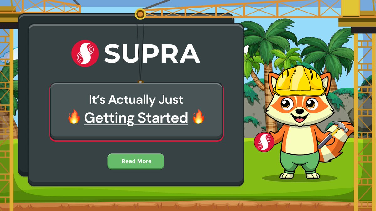 toonswapsupra's tweet photo. 🔥 While Many Think $SUPRA Is Finished, It’s Actually Just Getting Started
In crypto, narratives change fast. Prices move, sentiment shifts, and many rush to conclusions. Lately, some may whisper, “Is $SUPRA fading out?” But here’s the truth:

What looks like the end to outsiders… is often just the beginning of something much bigger.

Let’s break it down — because $SUPRA’s story is only getting started. 🧠🚀

⛓️ The Chain Hasn't Even Fully Launched
What many forget is that SupraEVM — the heart of the $SUPRA ecosystem — hasn’t even hit mainnet yet.

While other projects fight to scale post-launch, $SUPRA has been focused on laying deep infrastructure:

🔬 Finalizing the tech (fast finality, native oracles, modular scaling)

🧱 Partnering with real builders

🧪 Testing live products like ToonSwap, Launchpad tools, and liquidity farms

🧠 Preparing cross-chain integrations and enterprise use cases

You’re not seeing the end. You’re watching the foundation being poured.

🌀 Real Use Cases Are Coming On-Chain
Unlike tokens that pump on hype then disappear, $SUPRA is built for lasting, on-chain utility:

⚙️ Gas token for every smart contract and dApp

💧 Base liquidity pair for DEXs

🔗 Oracle layer powering data-driven applications

🧠 Core asset in modular AI + automation use cases

🚀 Launchpad currency for raising and deploying new tokens

Each use case creates ongoing, organic demand — not temporary speculation.

💥 Early Holder Phase = Asymmetrical Opportunity
If you’re reading this now, you’re still early.

🛠 Ecosystem tools are still launching

📈 TVL is still growing

🧑‍💻 Devs are still onboarding

🔁 Tokenomics still have room to evolve

Being early in a real infrastructure play like Supra is exactly when opportunity exists — before the noise, before the hype cycle, before the inflow.

🦝 Platforms Like ToonSwap Will Amplify Everything
ToonSwap isn’t just a DEX — it’s a native engine for $SUPRA’s growth:

LP pairs like $SUPRA/USDC, $SUPRA/ETH, $SUPRA/TOON

Launchpad raises in $SUPRA

Trading rewards, farming, and token velocity — all centered on $SUPRA

This kind of real, sustained usage doesn’t just support a token — it accelerates it.

✅ The Bottom Line
Let others chase trends.
Let them judge based on price charts.
But the truth is:

$SUPRA is not dying — it’s building.

And when SupraEVM mainnet goes live, and the full stack comes online… those who understood early will be holding the most powerful token in the room.

You’re not late.
You’re just in before the rest of the world wakes up. 🌍

#SUPRA #SupraEVM #ToonSwap #DeFi