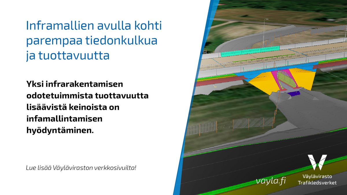 👷Yksi infrarakentamisen odotetuimmista tuottavuutta lisäävistä keinoista on infamallintamisen hyödyntäminen.

#inframalli #tietomalli #digitalisaatio #rakentaminen #suunnittelu