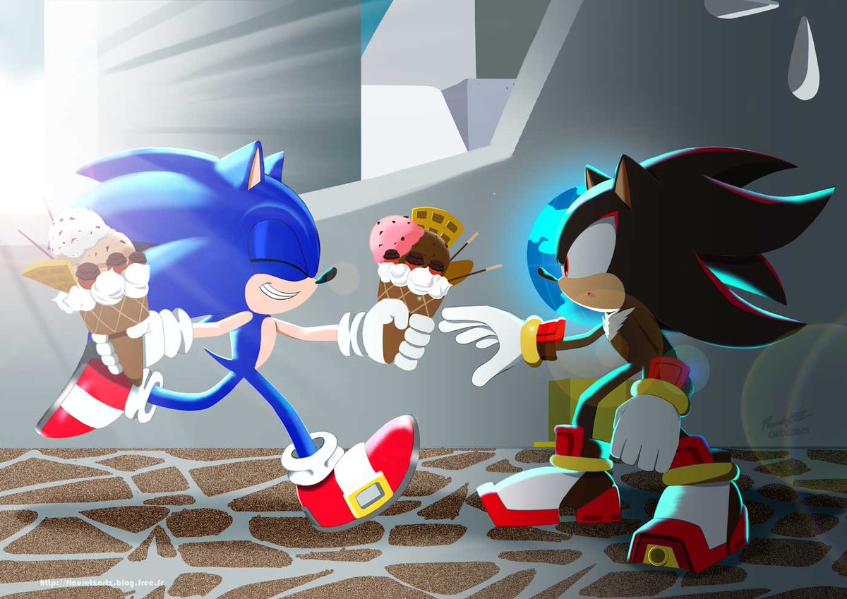 Let's try this new choco-strawberry chipped Sundae Supreme together!
☀️🍫🍓🍦🌓✨
そのチップたっぷりスペシャルチョコストロベリサンデーを食べてみましょう。

#sonadow #shadonic #シャソニ