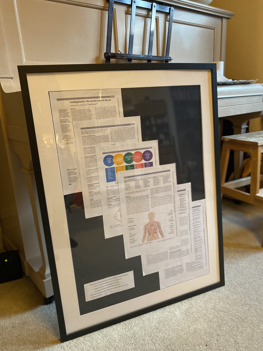 I was inspired recently, and whilst I am not an academic, I mounted and framed the first paper <a href="/DrAkshayGaur/">Akshay Gaur</a> &amp; I wrote together. In <a href="/Heart_BMJ/">Heart_BMJ</a> no less. Great to celebrate his many achievements over the past 3 years and this is but just one. #choosecardiology