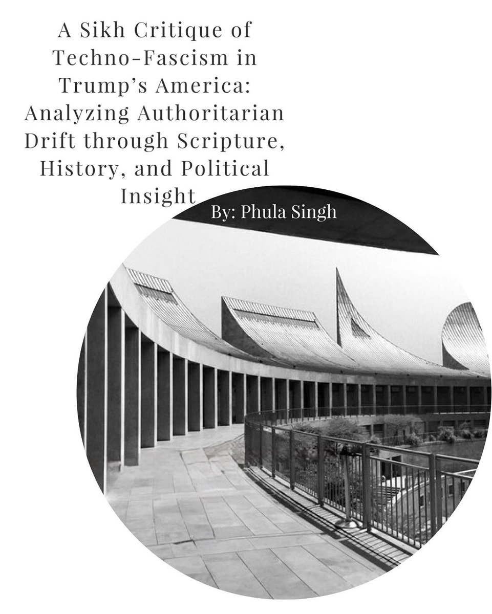Now live: My latest article explores the rise of fascism, the evolving American right wing, and offers a Sikh-centered critique of these developments.
Read the full piece at the link below: 
📝 open.substack.com/pub/sriakalust…