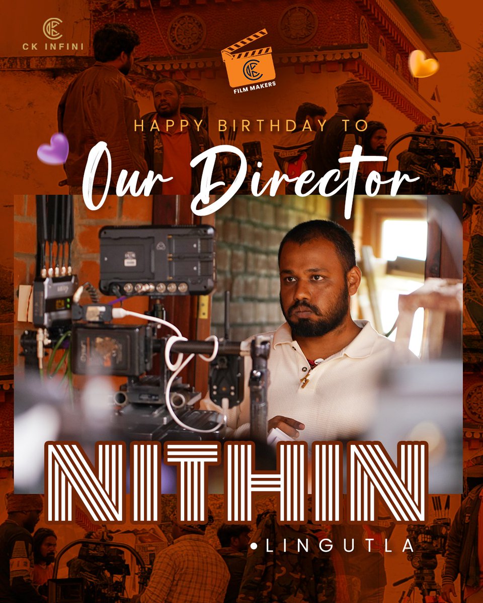 ckfilmmakers's tweet photo. Lights, camera… BIRTHDAY! 🎥🎂
Wishing a fabulous birthday to the man who turns stories into cinematic magic — Director NITHIN . LINGUTLA!
Celebrate with us 👉 https://t.co/2TnmF4vDBl
#HappyBirthdayNithinLingutla #CKFilmMakers #CreativeVisionary #FilmIndustry https://t.co/RQ00OT1qL2