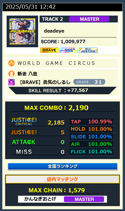 si_tta's tweet photo. IGPCのプレー見返してたけど、たしかに自選キレッキレだったww
課題曲も一発スコアにしては文句なしだったと思う
#IGPC #やーポ https://t.co/Hnp2yEOnIG