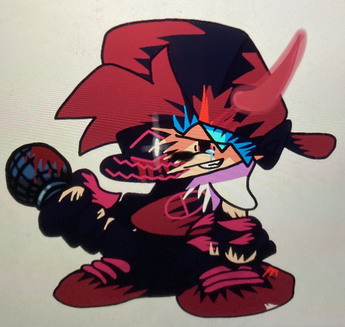 sasamauuu059's tweet photo. 何回も上げ直ししてすいません。
BFの形は本家のやつをトレスしました。マイクは画像から持ってきました!
#fnfCorruption
#fnf
#fnfbf
#evil https://t.co/3GL5MHfwvO