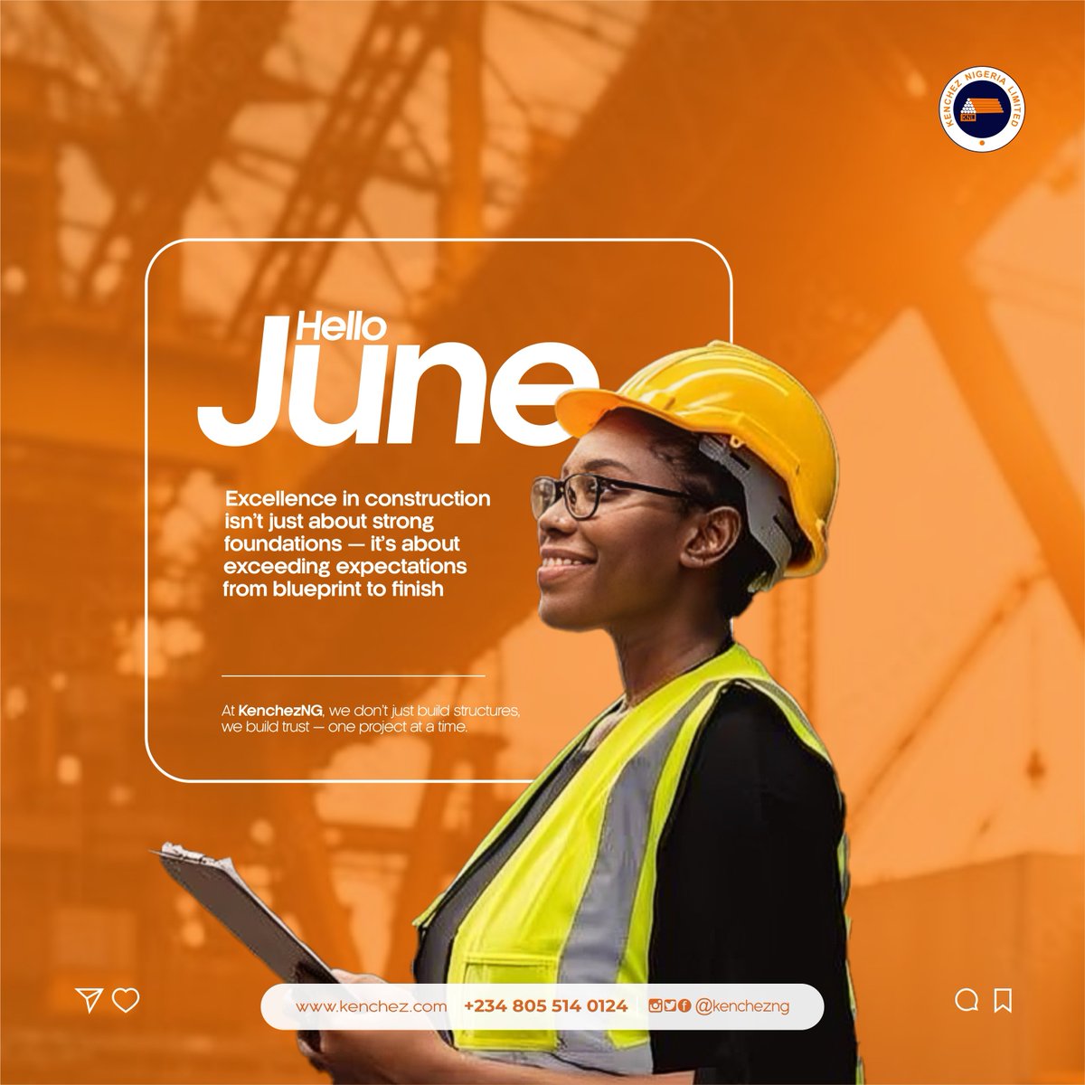 KenchezNG's tweet photo. Build it right. Build it strong. 💪
Every project is a chance to raise the standard — and that’s what we do @KenchezNG.

Here’s to another week of excellence on site!

#MondayMotivation #ConstructionExcellence #KenchezNG #BuiltForProgress #strongerfoundationsstrongerforces https://t.co/2MBEW9QehP