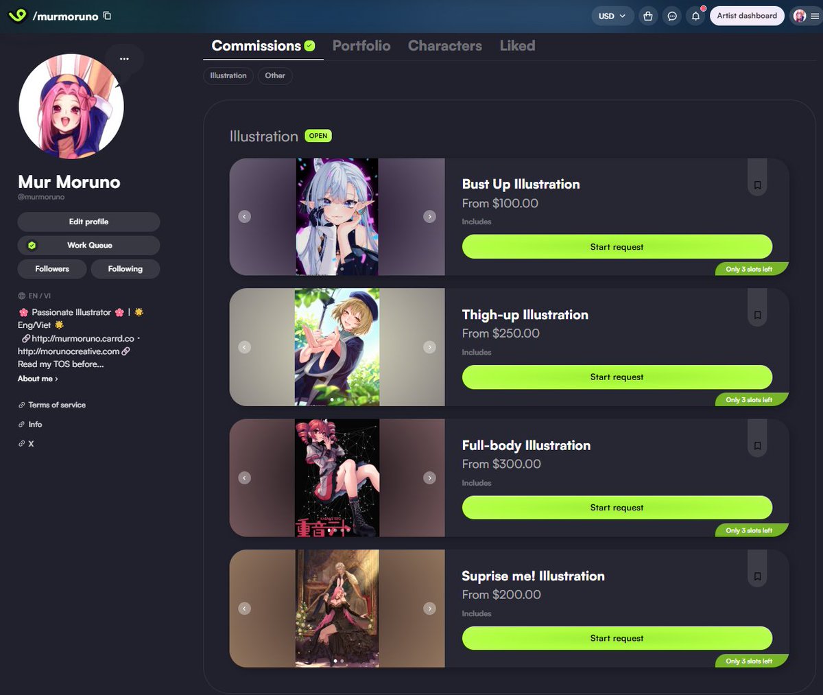 murmoruno's tweet image. My Vgen's commission is open!
Hope to see you there~
vgen.co/murmoruno
Likes and RTs are appreciated♡
Discount for the first 3 orders, price will go up again after that😘
#VGenComm #Vgen #VGenOpen