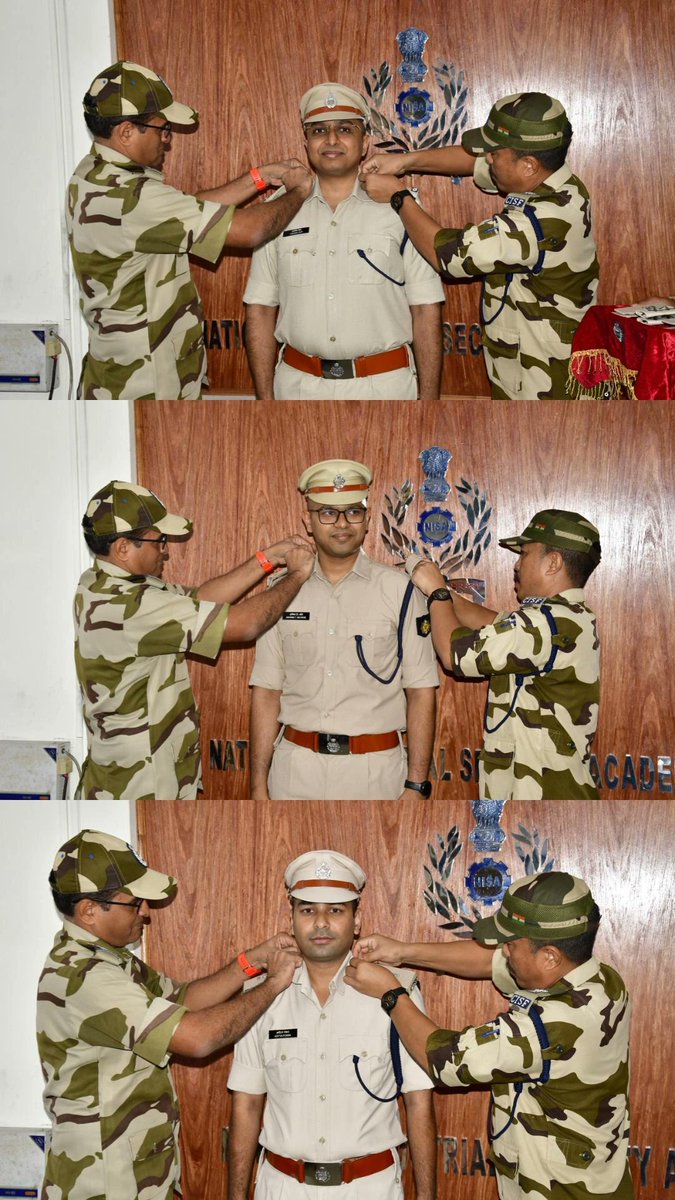 CISFTraining's tweet image. 🎖️ From Assistant Commandant to Deputy Commandant 🎖️
Promotion Ceremonies at NISA &amp;amp; RCRTC Thakkolam
With immense pride &amp;amp; honour, promotional pipping ceremonies were conducted at NISA &amp;amp; RCRTC Thakkolam, celebrating the elevation of officers. #CISF #CISFAC #cisftraining @CISFHQrs