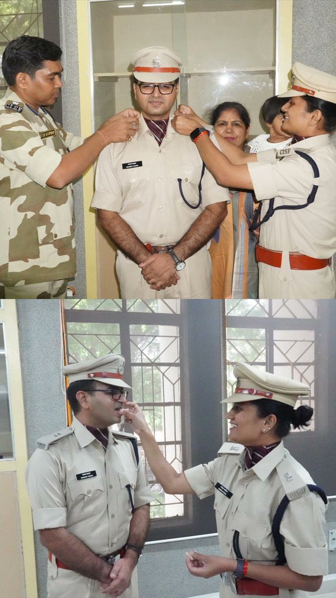 CISFTraining's tweet image. 🎖️ From Assistant Commandant to Deputy Commandant 🎖️
Promotion Ceremonies at NISA &amp;amp; RCRTC Thakkolam
With immense pride &amp;amp; honour, promotional pipping ceremonies were conducted at NISA &amp;amp; RCRTC Thakkolam, celebrating the elevation of officers. #CISF #CISFAC #cisftraining @CISFHQrs