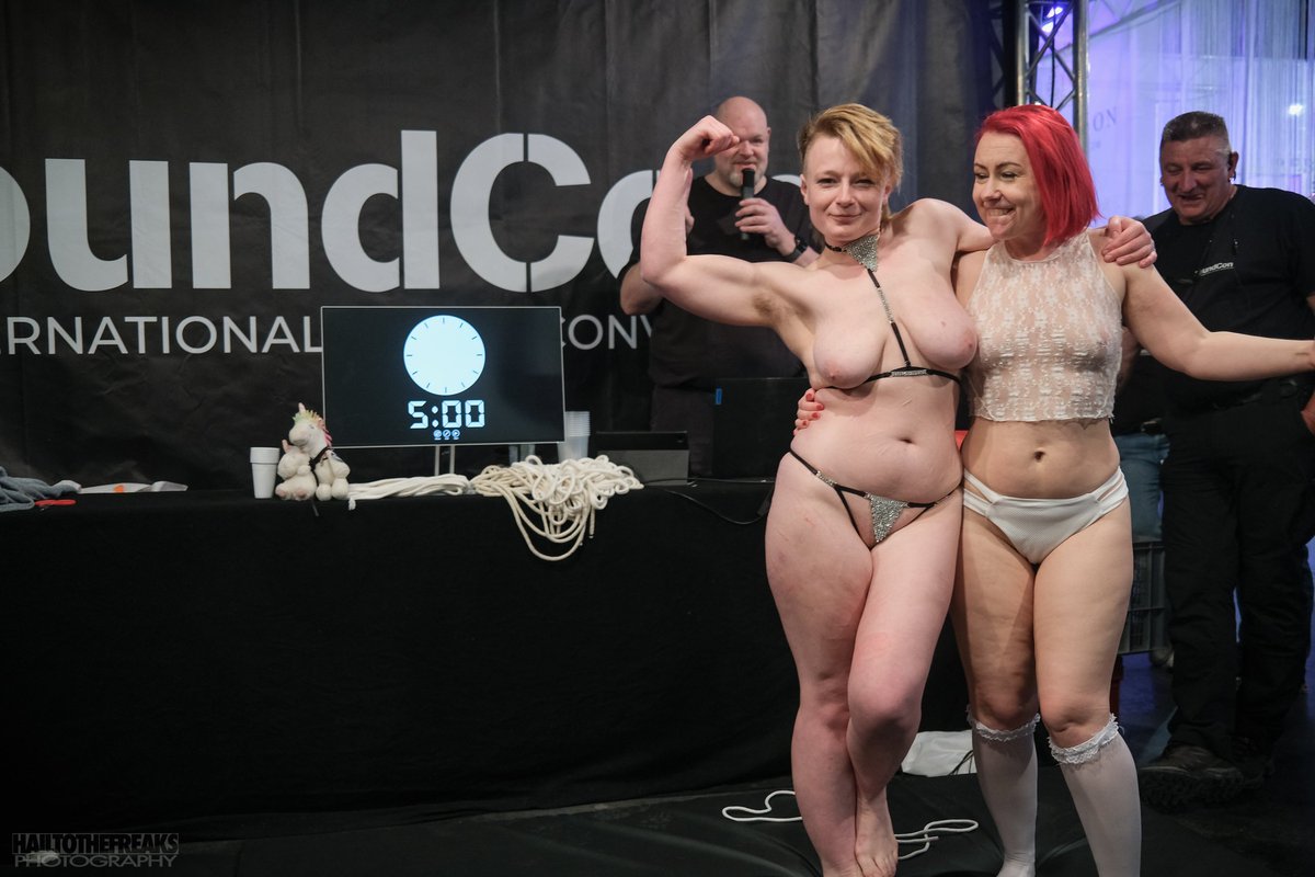 tboLilith Loves... (@tbolilith) on Twitter photo Bringing in reinforcements for <a href="/StrongPandaRina/">StrongPanda - BoundCon 25</a> Vs <a href="/msirenesilver/">Irene Silver 🪷 Pain Proof Punks</a> in the bondage wrestling at <a href="/BoundCon_Munich/">BoundCon Munich</a>
Can two of us beat her together? Bringing in reinforcements for <a href="/StrongPandaRina/">StrongPanda - BoundCon 25</a> Vs <a href="/msirenesilver/">Irene Silver 🪷 Pain Proof Punks</a> in the bondage wrestling at <a href="/BoundCon_Munich/">BoundCon Munich</a>
Can two of us beat her together?