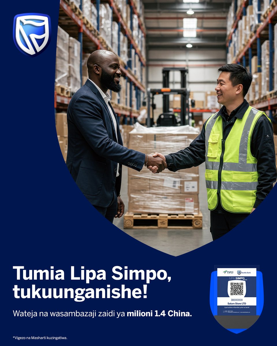 Panua biashara yako kimataifa!
Lipa Simpo inakuunganisha na maelfu ya wauzaji na wanunuzi nchini China kwa urahisi zaidi.

#LipaSimpo

** Vigezo &amp; Masharti Kuzingatiwa