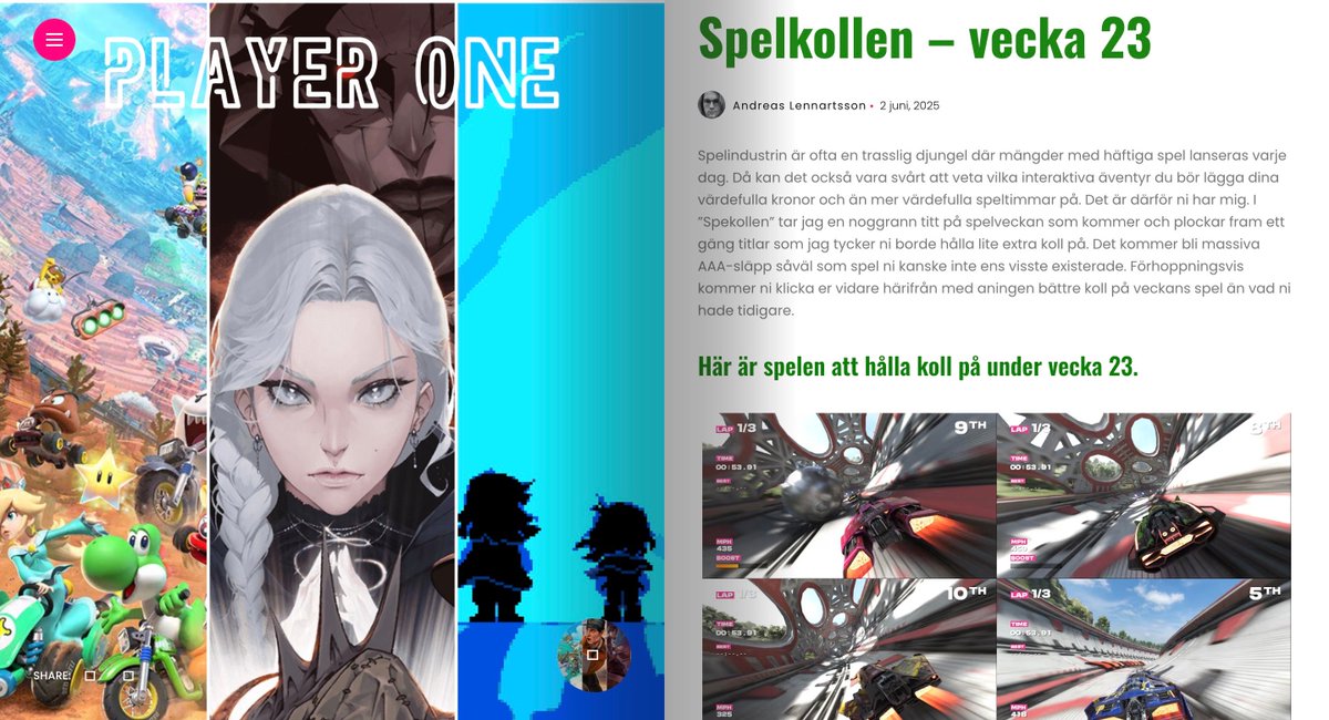 Den här veckan släpps det inte bara nya spel och även en sprillans ny spelkonsol. Det är dags för Nintendo Switch 2 att göra efterlängtad debut i vår anrika spelkoll. playerone.se/spelkollen-vec…