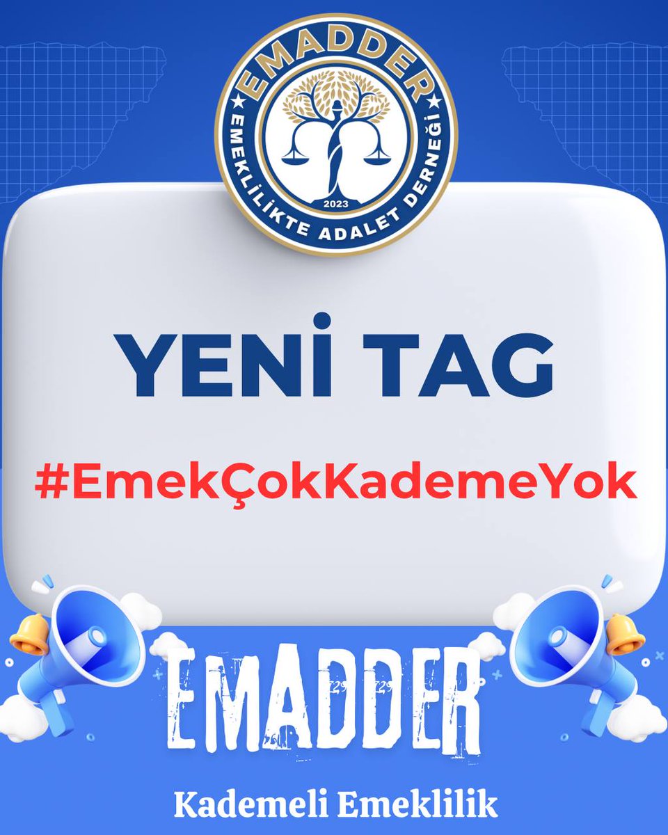 🔴 TAG DUYURUSU 🔴
👇👇
#EmekÇokKademeYok

💬 “Acı çekmiş insanlar tehlikelidir; çünkü savaşmayı iyi bilirler.”

Yıllarca alın teri döken, emekliliği hak ettiği halde bekletilen milyonlarca insan bu mağduriyeti iliklerine kadar yaşadı.

📢 Sessiz kalmadık, kalmayacağız.
Bu