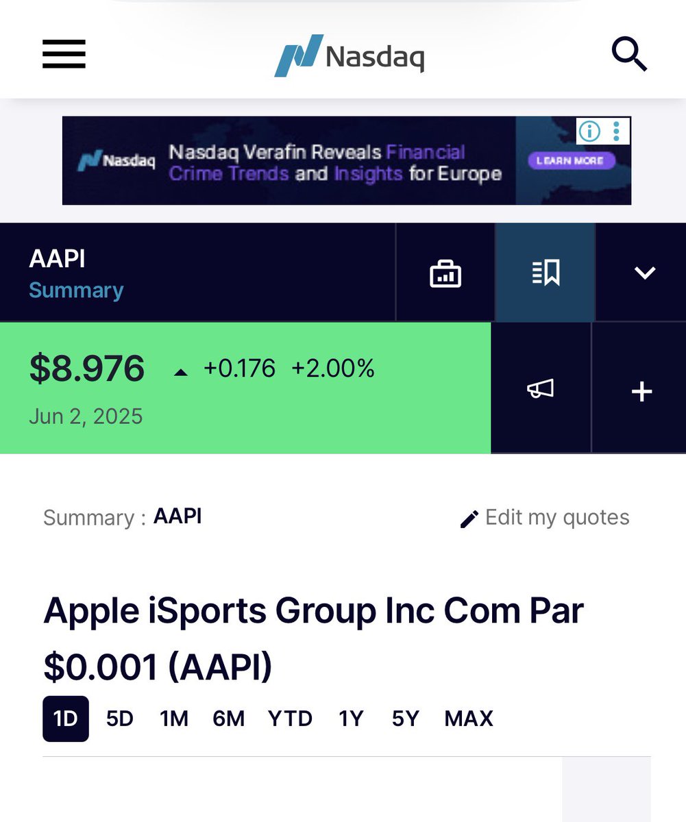 LatrineC's tweet photo. Marino Sussich 
Apple iSports Inc
2Up Gaming PLC
Heurston Group PLC 
ABA Resources Pty Ltd 
NASDAQ listing?…. Check it out 
 ⛔️‼️ ⚠️ Dig deep. Do your due diligence. Very interesting https://t.co/5vTHDE3tyO