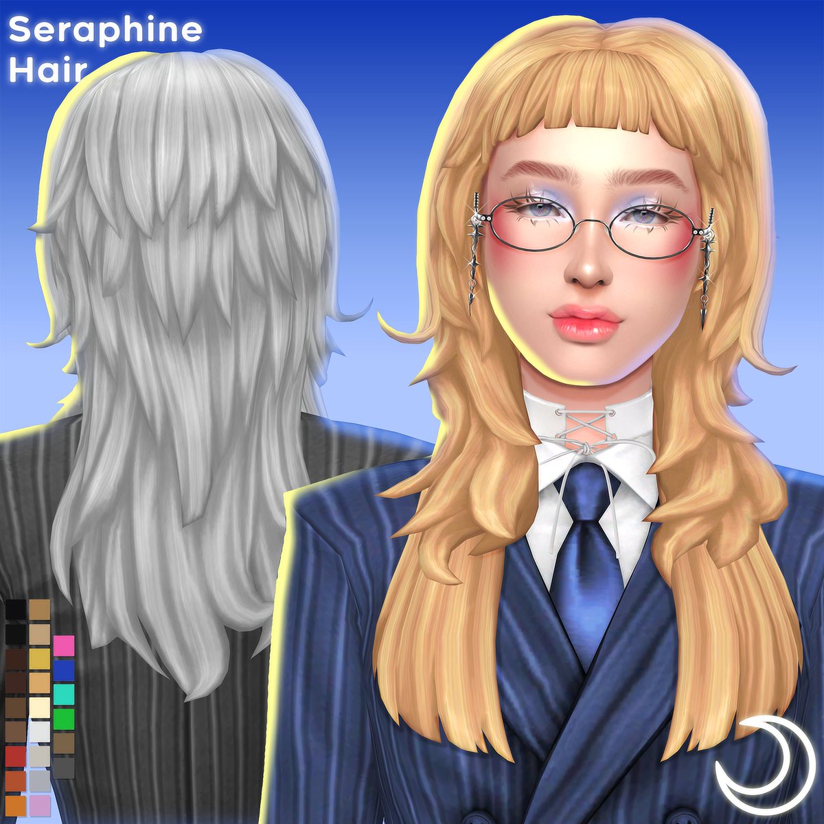 ImVikai's tweet image. Seraphine Hairstyle

🍥Available early now, public June 23rd
🖇️Download in bio