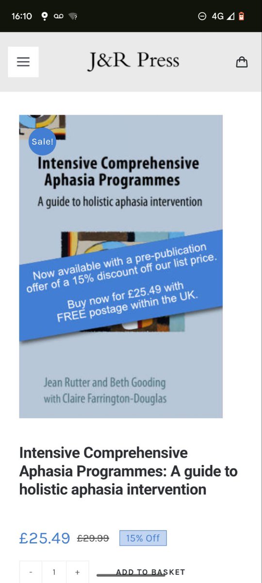 claire farrington-douglas (@clairefarring20) on Twitter photo If you’d like to experiment with increasing dose within your aphasia service, this practical book shares lots of ideas for holistic aphasia interventions as well as implementing an ICAP service. <a href="/JeanRutter4/">Jean Rutter</a> <a href="/BethGooding4/">Beth Gooding</a> <a href="/catherineoff/">Dr. Cathy Off</a> <a href="/MadelineCruice/">Professor Madeline Cruice</a> <a href="/CathySparkes/">Cathy Sparkes</a> <a href="/volkmer_anna/">Dr Anna Volkmer</a> If you’d like to experiment with increasing dose within your aphasia service, this practical book shares lots of ideas for holistic aphasia interventions as well as implementing an ICAP service. <a href="/JeanRutter4/">Jean Rutter</a> <a href="/BethGooding4/">Beth Gooding</a> <a href="/catherineoff/">Dr. Cathy Off</a> <a href="/MadelineCruice/">Professor Madeline Cruice</a> <a href="/CathySparkes/">Cathy Sparkes</a> <a href="/volkmer_anna/">Dr Anna Volkmer</a>