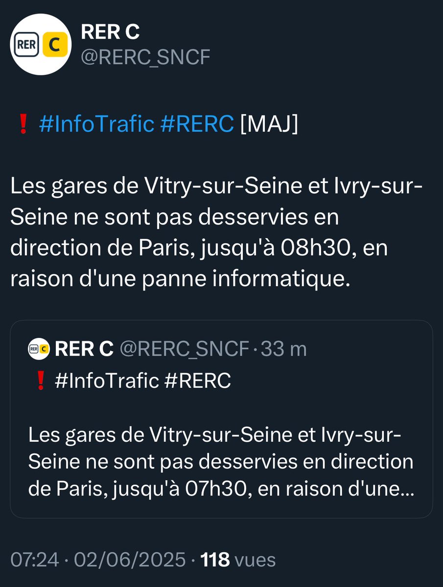 🔴 PANNES EN CASCADE CE LUNDI

L’état des trains et des infrastructures est préoccupant

🤔 Où sont les effets positifs des investissements promis ?

🤯 Les moyens humains et financiers pour la maintenance sont insuffisants

👉🏼 Témoignez de vos galères sur stopgalere.fr