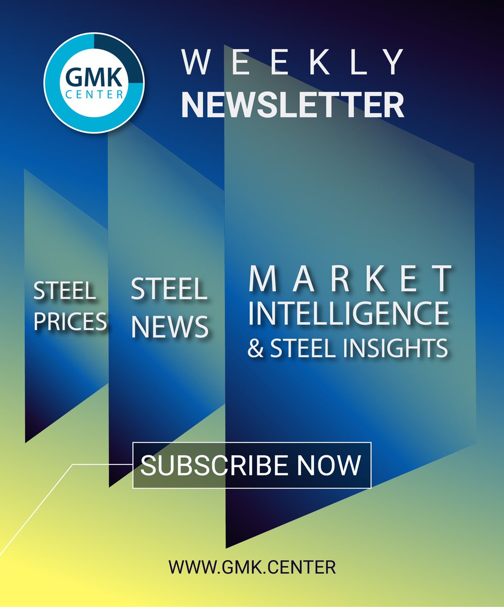GMKCenterNews's tweet photo. 📧On Monday, Wednesday and Thursday, GMK Center publishes the newsletter "Steel news”, "Market intelligence &amp; steel insights" and "Steel prices". 

Subscribe to our weekly newsletter in the footer of the GMK Center website: https://t.co/UnqUFXyfiF https://t.co/cMtX2gIQtg